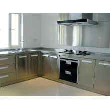 L Shape OEM China Stainless Steel Kitchen Cabinet